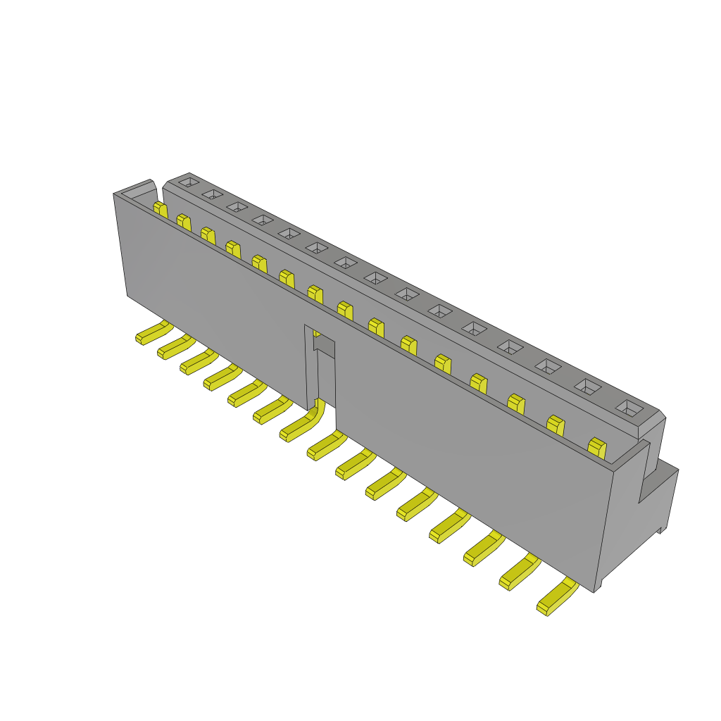Samtec-LS2-115-02-F-D Steckverbinderleisten und Leiterplattenbuchsen Conn Socket and Terminal Strip SKT/HDR 30 POS 2mm Solder ST SMD Tube