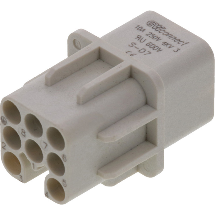 Molex-7107.4001.0 Raccordement rectangulaire Conn Rectangular F 7 POS Crimp GWconnect Bag