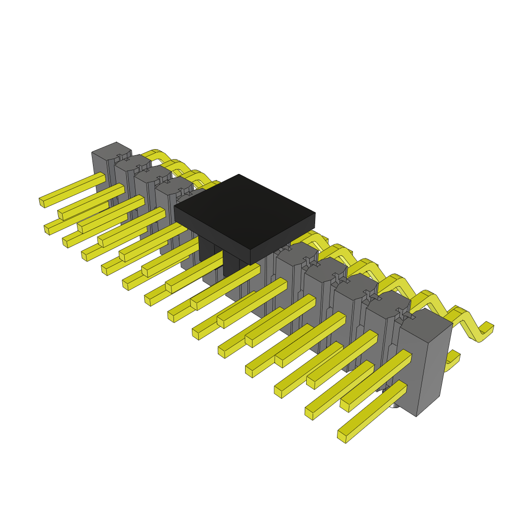 Samtec-TSM-113-01-L-DH-A-P Steckverbinderleisten und Leiterplattenbuchsen Conn Unshrouded Header HDR 26 POS 2.54mm Solder RA Side Entry SMD Tube