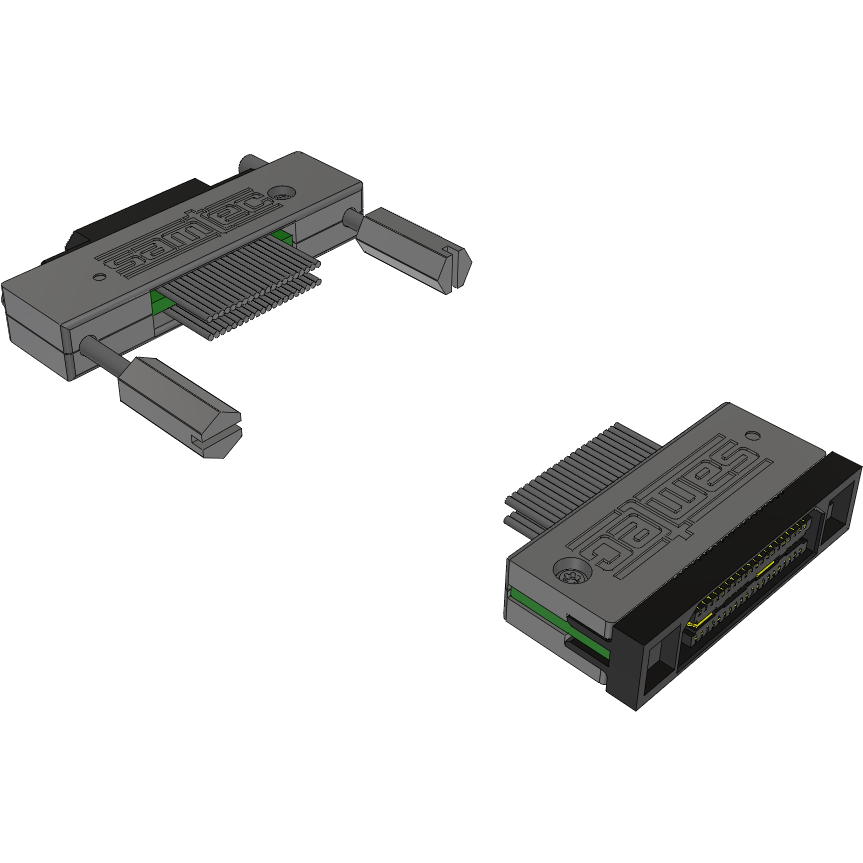 Samtec-EQCD-020-06.00-TEU-SEU-1-F Kabelbaugruppen Koaxial Cable Assembly Coax Micro Ribbon 0.15m 38AWG Micro High Speed Terminal to Micro High Speed Socket F-M Q STRIP® Bag