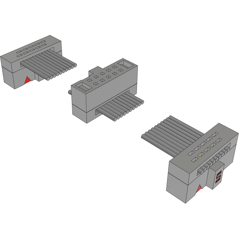 Samtec-FFSD-05-D-44.00-01-N-D22-M Flachband Kabelbaugruppen Cable Assembly 1.117m 30AWG 1.27mm 10 to (10/10) POS IDC Connector to 2(IDC Connector) F-F TIGER EYE™ Bulk