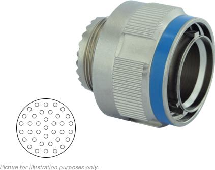 SOURIAU-8D525F37AB Steckverbinder, rund Conn Circular PIN 37 POS Crimp ST Cable Mount 37 Terminal 1 Port