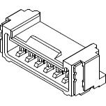 Molex-5041951570 Connector Headers and PCB Receptacles Conn Shrouded Header (4 Sides) HDR 15 POS 1.25mm Solder RA Side Entry SMD Micro-Lock T/R