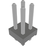 Conn Unshrouded Header HDR 4 POS 2mm Solder ST Top Entry Thru-Hole Bulk