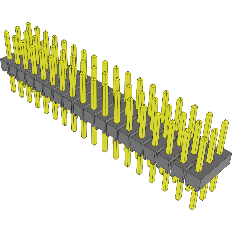 Samtec-TSW-118-08-S-T Steckverbinderleisten und Leiterplattenbuchsen Conn Unshrouded Header HDR 54 POS 2.54mm Solder ST Top Entry Thru-Hole Bulk
