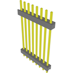 Conn Board Stacker HDR 8 POS 2.54mm Solder ST Top Entry Thru-Hole Bulk