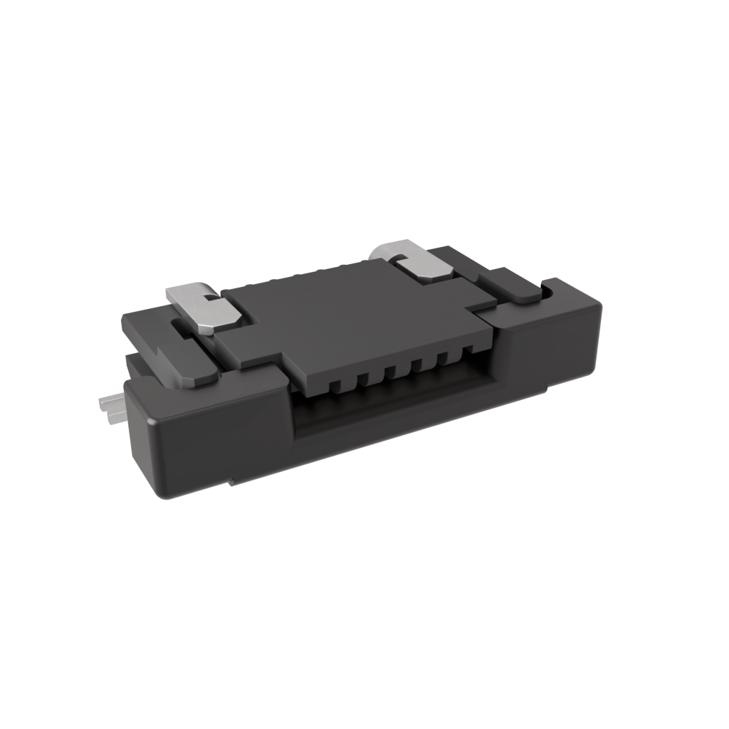 Amphenol Communications Solutions-SFV6R-2STE1HLF Conector FFC-FPC 0.50mm Flex Connector, SFV-R Series, 6 Position, Top Side Contact, Side Entry Surface Mount ZIF Connector, Halogen Free, Lead Free