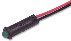 Lumex-SSI-RM3091SUGD-150 Panel Mount Indicators LED Panel Mount Indicator Uni-Color Green 574nm 50mcd 2-Pin