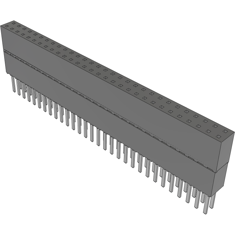 Samtec-ESW-130-34-S-D Steckverbinderleisten und Leiterplattenbuchsen Conn Elevated Socket SKT 60 POS 2.54mm Solder ST Top Entry Thru-Hole Tube