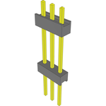 Conn Board Stacker HDR 3 POS 2.54mm Solder ST Top Entry Thru-Hole Bulk