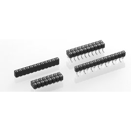 PRECI-DIP SA-801-87-022-30-001101 Cabezales del conector y receptáculos PCB Conn Socket Strip SKT 22 POS 2.54mm Solder ST Top Entry SMD Card Box