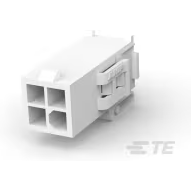 TE Connectivity-794189-1 Einzeladersteckverbinder, Gehäuse Conn Housing RCP 4 POS 4.14mm Crimp ST Cable Mount Natural Bag