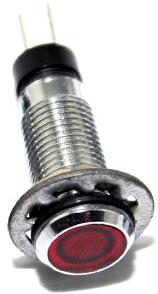 Mallory Sonalert Products-FL1M-8FJ-2-R12V Panel Mount Indicators LED Panel Mount Indicator Uni-Color Red 1500mcd 2-Pin Bulk