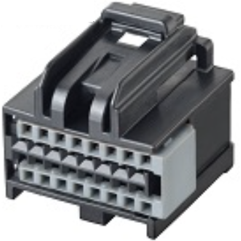 Delphi-35016343 Einzeladersteckverbinder, Gehäuse Conn Housing F 16 POS 2.54mm Crimp ST Cable Mount Multi Color Automotive