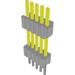 Conn Board Stacker HDR 5 POS 1.27mm Solder ST Thru-Hole Layer