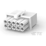 Conn Housing PL 10 POS 4.14mm Crimp ST Cable Mount White Package