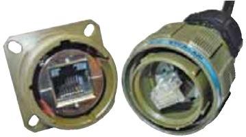 Amphenol-RJFTVB2GISONI Steckverbinder, Telefon und Telekommunikation Conn RJ-45 Adapter F/F 8/8 POS ST Panel Mount 1/1 Port Cat 5e