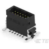 ERNI Electronics-244854-E Steckverbinderleisten und Leiterplattenbuchsen Conn Shrouded Header (4 Sides) HDR 12 POS 1.27mm Solder ST Top Entry SMD T/R