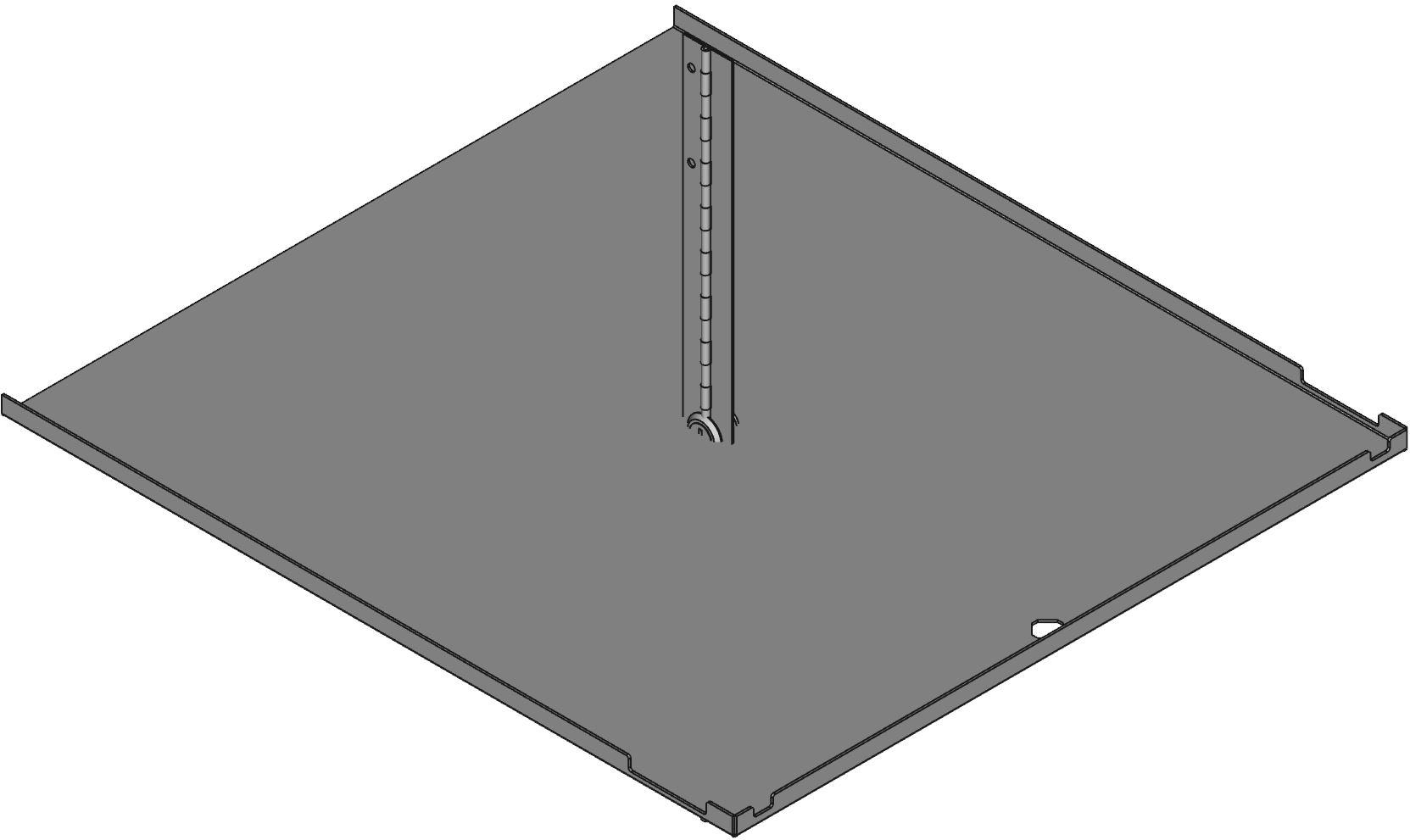 Hammond Manufacturing-RCHD1917LG1 null Solid Locking Door, 16 Gauge Steel, Light Gray Exclusively For Use With The Rch Cabinet Series
