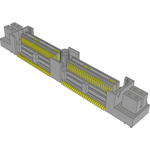 Conn Micro High Speed Socket Strip SKT 8Power/104Signal POS 0.635mm Solder ST SMD/Thru-Hole Tray