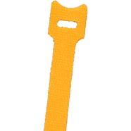 NTE Electronics-04-0533HL4 Attache-câble Cable Ties, Hook and Loop Nylon/Polypropylene Yellow 30mm Bag
