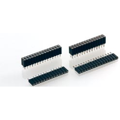 PRECI-DIP SA-803-83-100-65-001101 Connector Headers and PCB Receptacles Conn Socket Strip SKT 100 POS 2.54mm Press Fit ST Top Entry Thru-Hole T/R