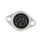 Conn Circular DIN SKT 8 POS Solder ST Panel Mount 8 Terminal 1 Port