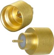 Cinch Connectivity Solutions-127-0711-601 Accesorios del conector Connector Accessories SMP Hermetic Seal Feed Through Shroud Male Gold
