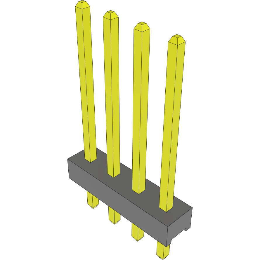 Samtec-MTMM-104-09-G-S-380 Connector Headers and PCB Receptacles Conn Unshrouded Header HDR 4 POS 2mm Solder ST Top Entry Thru-Hole Bulk