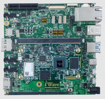 iWave Systems-IW-G33D-SCMD-4L002G-E008G-LCJ Embedded System Development Boards and Kits I.MX 8M System on Module - SOM Development Kit 600MHz CPU 2GB RAM 8GB eMMC Flash/SPI Flash Linux