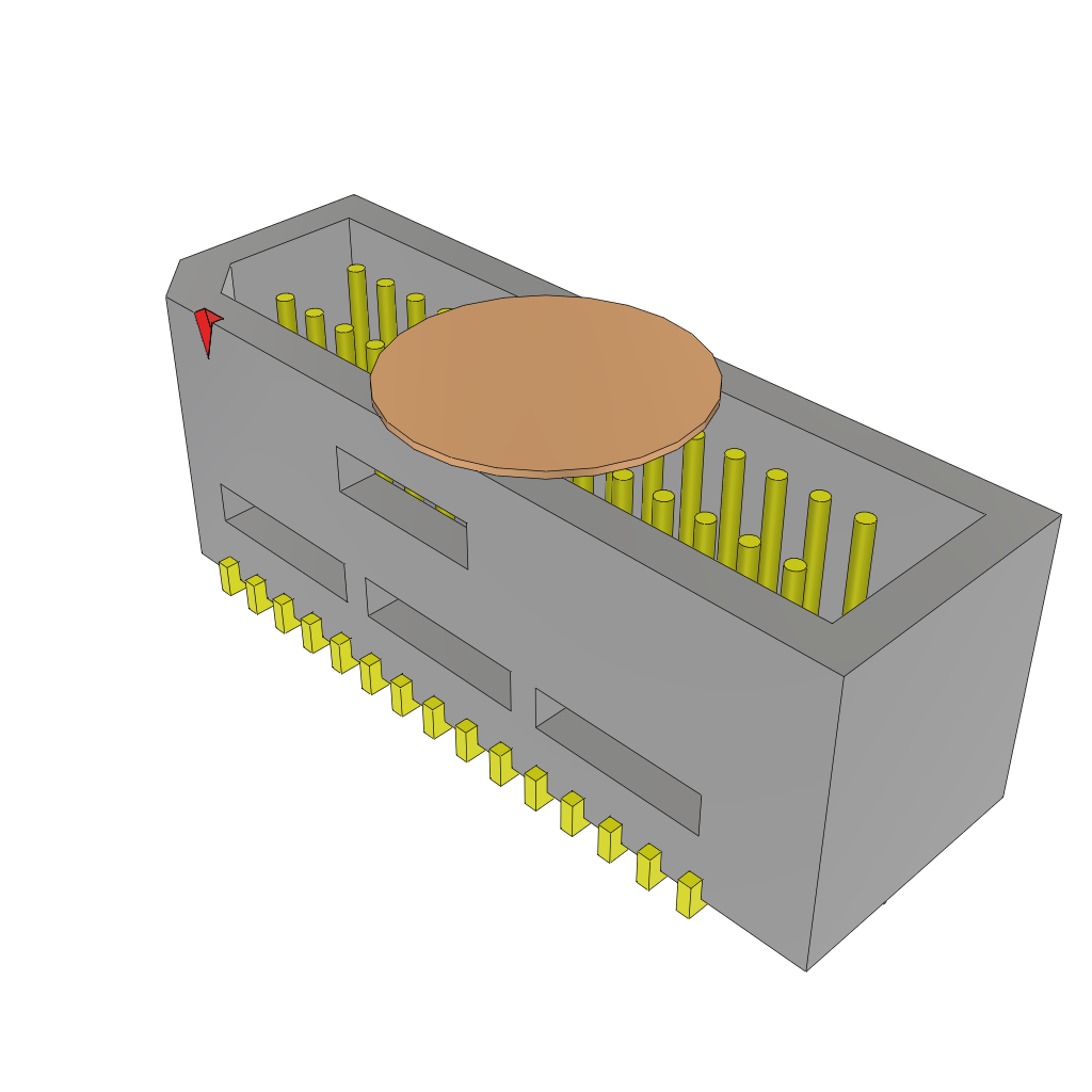 Samtec-TEMS-115-02-03.0-FG-D-A-K-TR Steckverbinderleisten und Leiterplattenbuchsen 0.80 mm Tiger Eye Micro Terminal Strip, Slim
