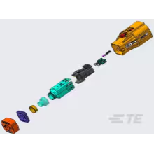 TE Connectivity-YHVA630-2PHM-6MM-A Einzeladersteckverbinder, Gehäuse High Current Connector