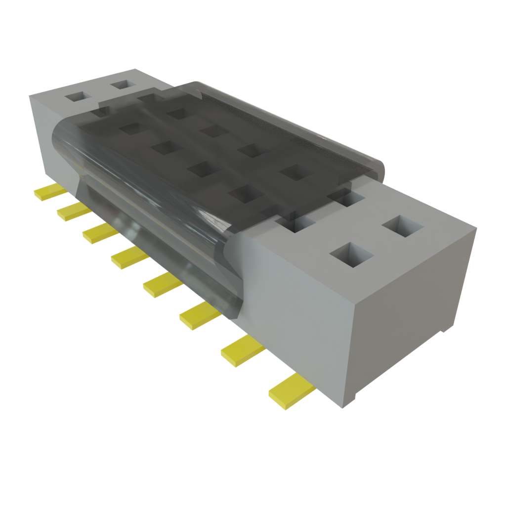 Samtec-CLP-108-02-G-D-P-TR Steckverbinderleisten und Leiterplattenbuchsen Conn Socket Strip SKT 16 POS 1.27mm Solder ST Top Entry SMD TIGER CLAW™ T/R