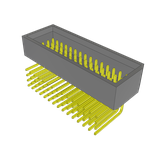 Conn Shrouded Header (4 Sides) HDR 60 POS 2mm Solder RA Thru-Hole Tube