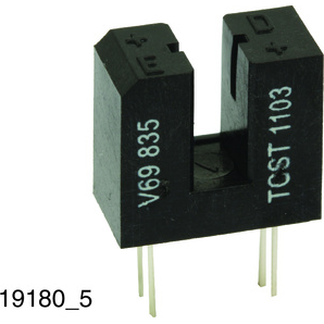 Vishay-TCST1300 Photointerrupters Photointerrupter Transmissive 3.1mm Phototransistor 4-Pin Tube