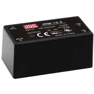 Mean Well Enterprises-IRM-15-15 AC-DC-Spannungsversorgung AC/DC Power Supply Single-OUT 15V 1A 15W 4-Pin