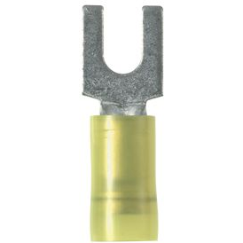 Panduit-PNF10-10F-L Connector Terminals Fork Terminal 10-12AWG Copper Yellow 25.78mm Tin Bottle