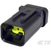 TE Connectivity-776488-3 Gaine de câblage de raccordement discret Conn Housing PL 4 POS 4.5mm Crimp ST Cable Mount Black Bag Automotive