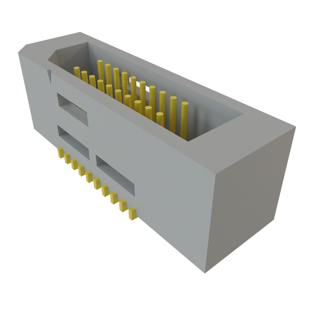 Samtec-TEM-110-02-03.0-H-D-A Cabezales del conector y receptáculos PCB Conn Shrouded Header (4 Sides) HDR 20 POS 0.8mm Solder ST Top Entry SMD Tray