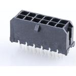 Conn Shrouded Header (4 Sides) HDR 12Power POS 3mm Solder ST Top Entry Thru-Hole Micro-Fit 3.0 Tray