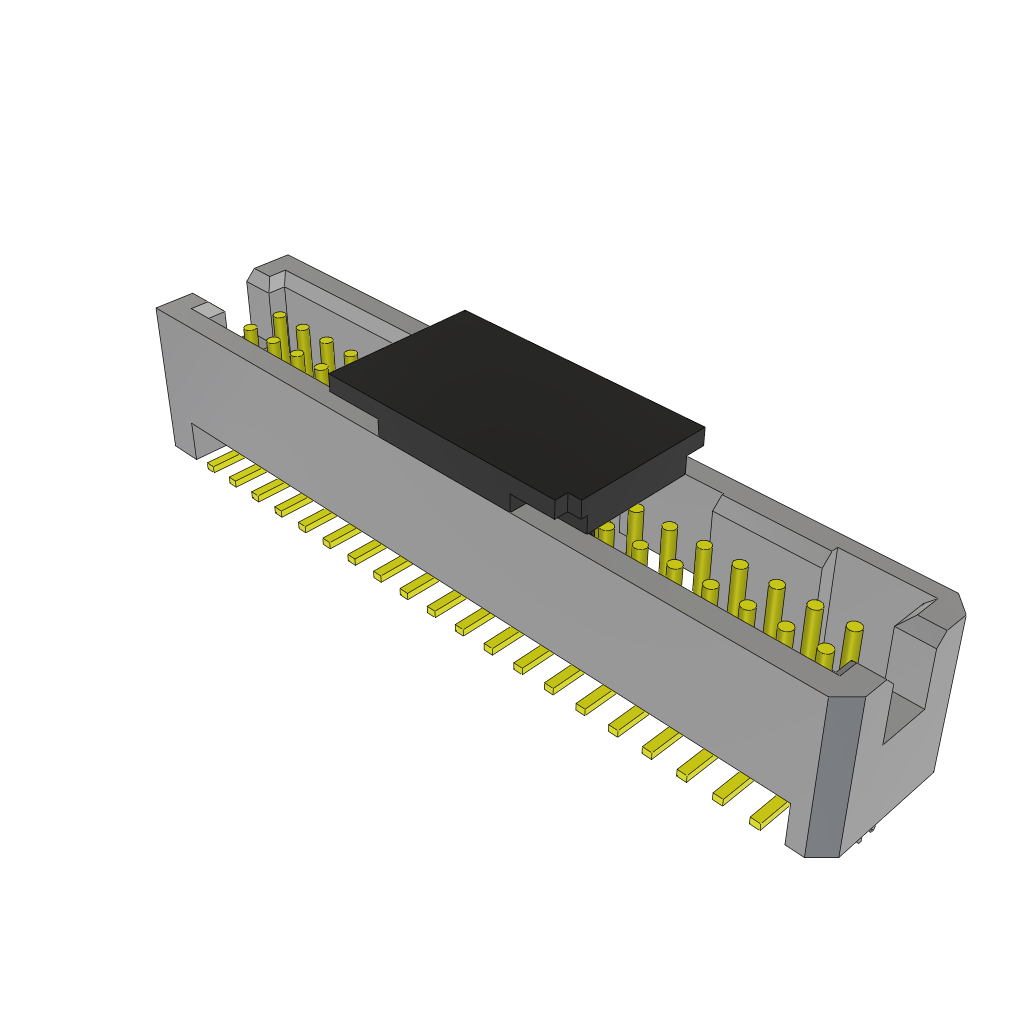 Samtec-TFML-120-02-S-D-LC-P-TR Steckverbinderleisten und Leiterplattenbuchsen Conn Shrouded Header (4 Sides) HDR 40 POS 1.27mm Solder ST Top Entry SMD TIGER EYE™ T/R