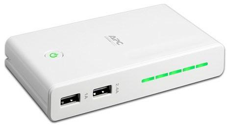 American Power Conversion-M12USWH Batterien APC Back-UPS Connect 50 Mobile Power Pack, 11400 mAh, Lithium Ion