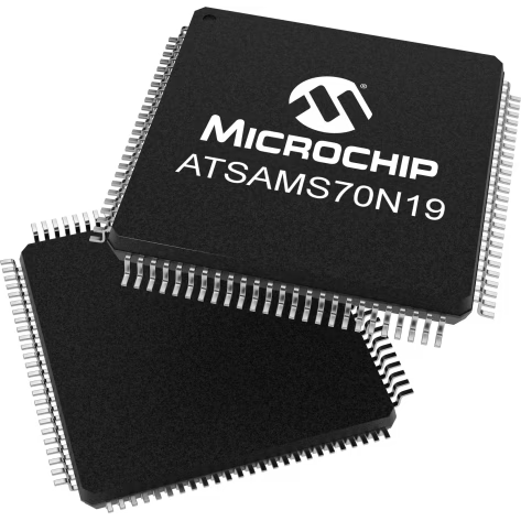 Microchip Technology-ATSAMS70N19B-AN Microcontrollers - MCUs MCU 32-bit ARM Cortex M7 RISC 512KB Flash 1.2V/3.3V 100-Pin LQFP Tray Automotive AEC-Q100