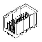 Conn Backplane HDR 60 POS 1.9mm Press Fit ST Thru-Hole Impact™ Tray