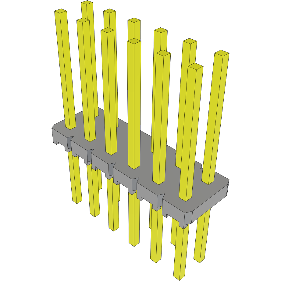 Samtec-MTLW-106-09-G-D-400 Steckverbinderleisten und Leiterplattenbuchsen Conn Unshrouded Header HDR 12 POS 2.54mm Solder ST Top Entry Thru-Hole Bulk