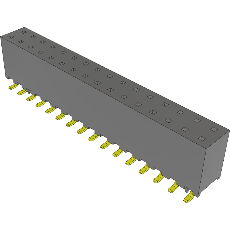 Samtec-SQW-116-01-L-D-VS-LC Steckverbinderleisten und Leiterplattenbuchsen Conn Socket Strip SKT 32 POS 2mm Solder ST Top Entry SMD Tube