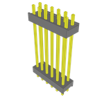 Conn Board Stacker HDR 12 POS 2.54mm Solder ST Top Entry Thru-Hole Bulk
