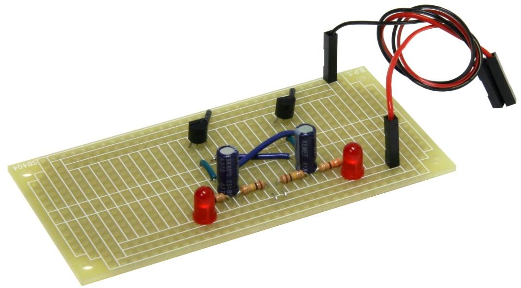 BusBoard Prototype Systems-JRG01-PCB Kit componenti Soldering Kit for Blinky Lights Circuit, All Electronic Parts Included, SB404 PCB