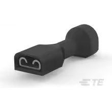 TE Connectivity-9-520261-2 连接器端子 Quick Disconnect Terminal 18-22AWG Brass Black F 23.79mm Tin Reel/Strip