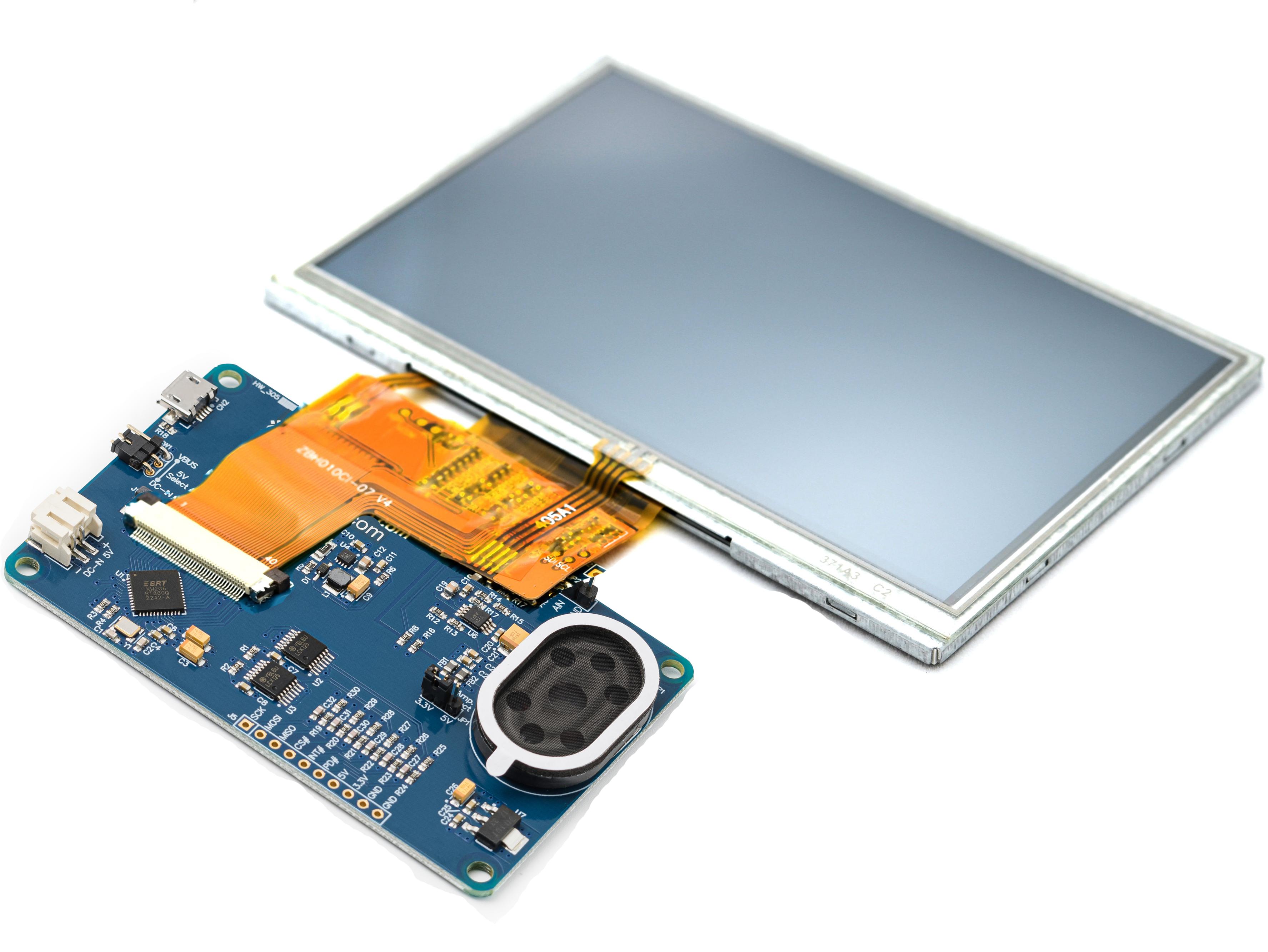 FTDI Chip-VM810C50A-D Kits et outils de développement FT810 Touch Screen Controller Development Board